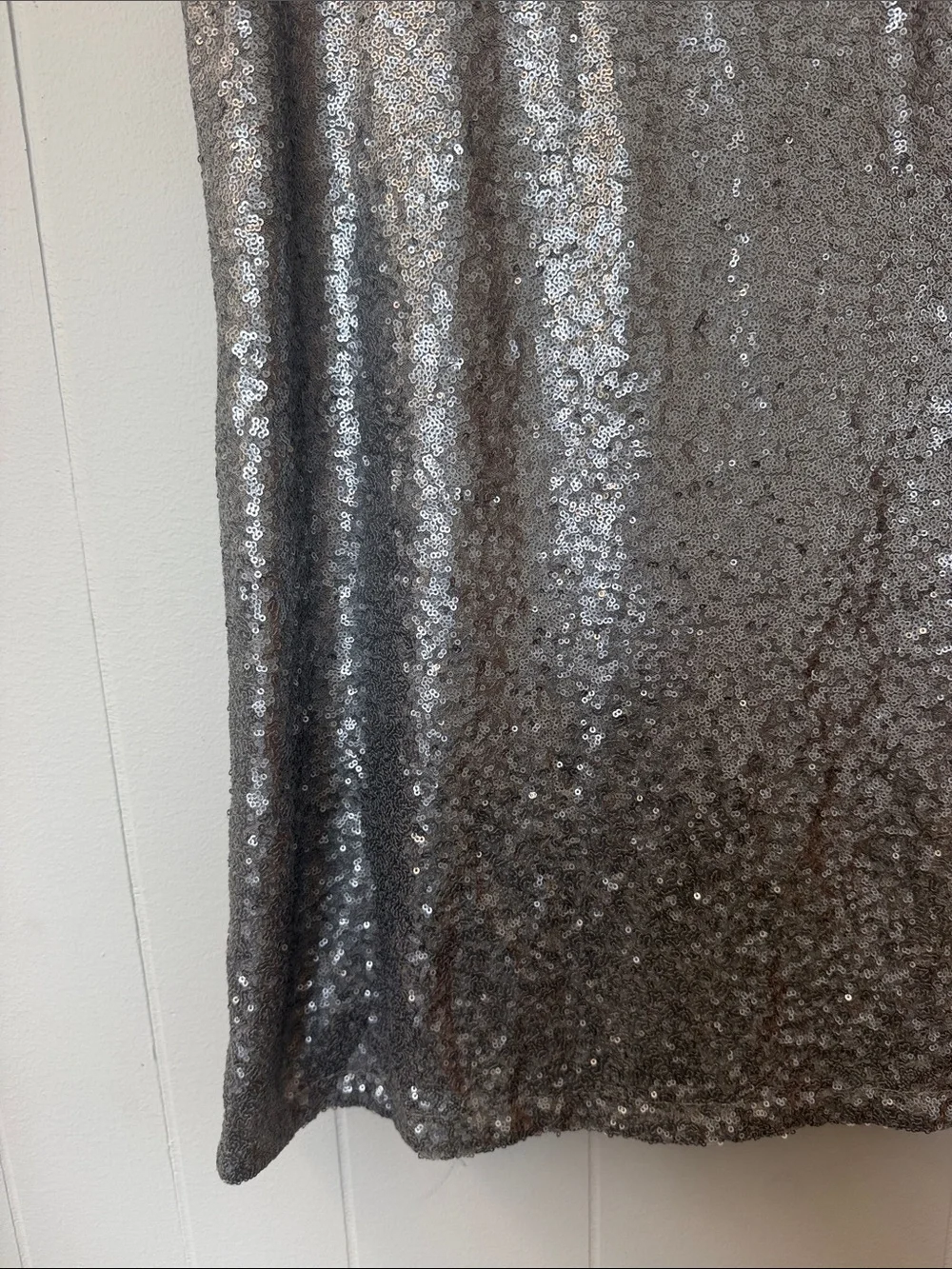 Gap Girls Silver Sequin Short Sleeve Party Dress